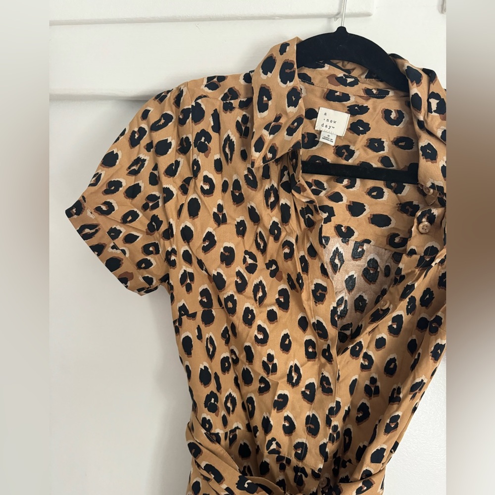 Leopard wrap dress